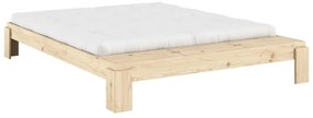 Двойно легло от масивен бор с включена подматрачна рамка в естествен цвят 180x200 cm Layers – Karup Design
