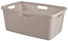 Кафяво-сив пластмасов кош за пране 46 l Jute – Curver