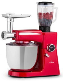 Klarstein Renata Rossa, кухненски робот, 3 в 1 2000 W / 2,7 PS, 10 литра, неръждаема стомана, без BPA