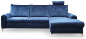 Ъглов диван Monte-Син