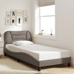 3207734 vidaXL Рамка за легло без матрак, таупе, 80x200 см, плат