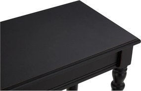Черна конзолна маса от масивен бор 30x80 cm Heritage – Premier Housewares