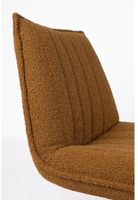 Стол в цвят охра от плат bouclé Jax - White Label