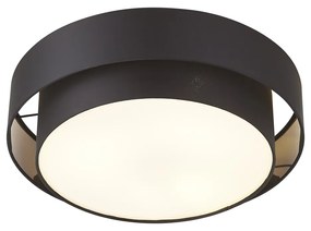 Модерна таванна лампа черна 50 см 3-светлини - Steve