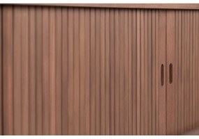 Кафяв скрин с чекмеджета и плъзгащи се врати Barbier - Zuiver