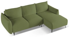 Зелен ъглов диван (десен ъгъл) Malie – Makamii