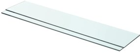 3051568 vidaXL Рафтове, 2 бр, панели прозрачно стъкло, 70x15 см