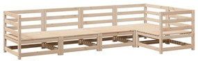 3299430 vidaXL Градински комплект от 5 части, масивна борова дървесина