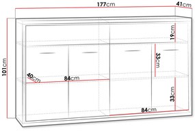 Бюфет Mediolan AT08-Natural