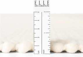 Кремав ръчно изработен вълнен кръгъл килим ø 160 cm Lyon Beans – Elle Decoration