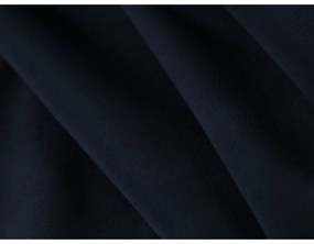 Тъмносин кадифен ъглов диван (ляв ъгъл/U форма) Vanda – Mazzini Sofas