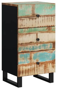 352907 vidaXL Бюфет с 3 чекмеджета 40x33,5x75 см масивно регенерирано дърво
