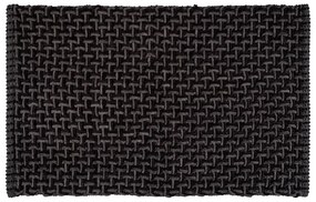 Антрацитен текстилен килим за баня 50x80 cm Ecoli – Wenko