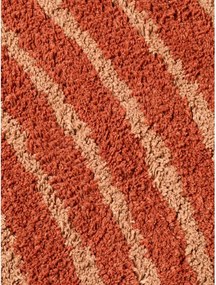 Теракотен памучен детски килим подходящ за пране/ръчно изработен 75x120 cm Snuggle Elodie – Hanse Home