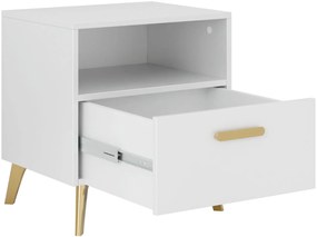 Нощно шкафче Picru 1SZ-Бяло Gualistero