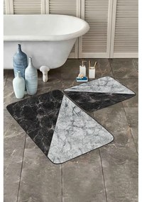 Черно-бели изтривалки за баня в комплект от 2 броя 60x100 cm - Mila Home