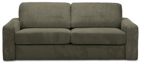 Сгъваем диван от рипсено кадифе в цвят каки 195 cm Nona – Makamii