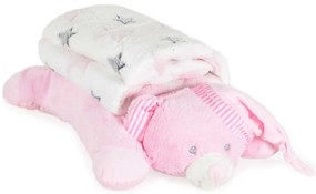 CANGAROO Одеяло с възглавница SLEEPY BEAR РОЗОВО