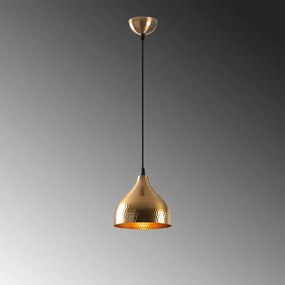 Висящо осветително тяло в златисто с метален абажур ø 18 cm Tattoo – Opviq lights