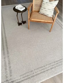 Кремав вълнен килим 160x240 cm Calisia M Grid Rim – Agnella