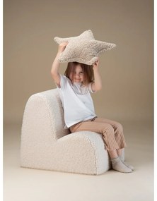 Кремав детски стол от букле Cloud – Wigiwama