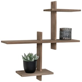 Двуетажен рафт от борова дървесина в естествен цвят Gavi - House Nordic