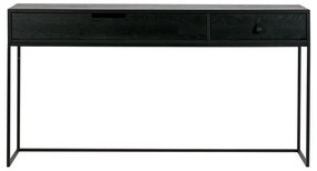 Конзолна маса от черен дъб Silas - WOOOD