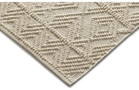 Ръчно изработен кремав килим от рециклиран памук подходящ за пране 60x90 cm Pamuk – Universal