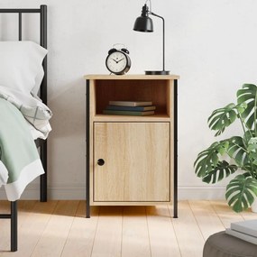 825915 vidaXL Нощно шкафче, дъб сонома, инженерно дърво 40x42x60 см