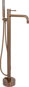 Cмесител-свободно стоящ  Rea Lungo Diamond Brush Copper