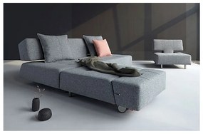 Сиво-бежов разтегателен диван Twist Granite Long Horn - Innovation