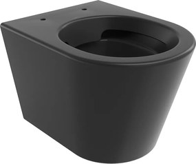 Mexen Rico висяща тоалетна чиния Rimless, черен мат - 3372XX85