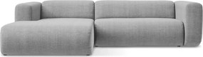 Светлосив ъглов диван (ляв ъгъл) Ekahi – Makamii
