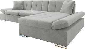 Ъглов диван Montana-Сива светлина-десен