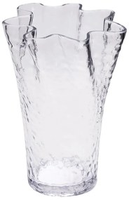 Стъклена ваза (височина 30 cm) Ruffle – Hübsch