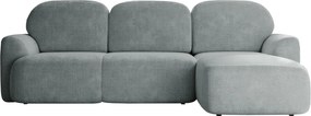 Ъглов диван Nabu-Сиво-Десен