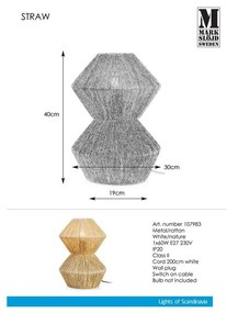 Настолна лампа Nature Straw - Markslöjd