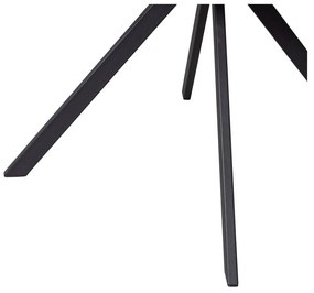 Тапициран трапезен стол с подлакътници в цвят кафяв коняк Fenne – WOOOD