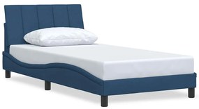 3310376 vidaXL Рамка за легло без матрак, Синьо, 100x200 см, плат