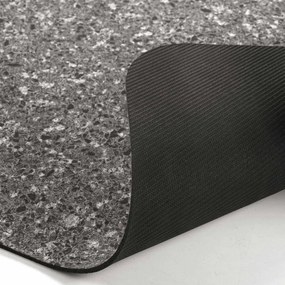 Антрацитен килим за баня 50x80 cm Granite – douceur d'intérieur