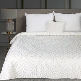 Дизайнерска покривка за легло LUNA бяла Ширина: 170 см | Дължина: 210 см