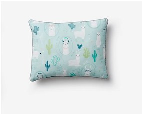 Синя детска декоративна възглавница , 40 x 55 cm Llamas - Pinio