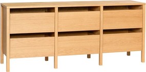 Скрин от декор от дъб в естествен цвят 150x65x40 cm Forma – Hübsch