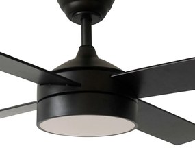 Черно LED осветително тяло за таван ø 15 cm Zarautz – SULION