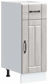 853703 vidaXL Кухненски шкаф Lucca, сив сонома, инженерна дървесина