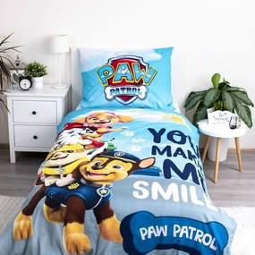Единично памучно детско спално бельо със светещ ефект 140x200 cm Paw Patrol – Jerry Fabrics