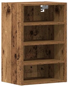 854182 vidaXL Висящ шкаф Riga старо дърво 40x29,5x60 cm Инженерна дървесина