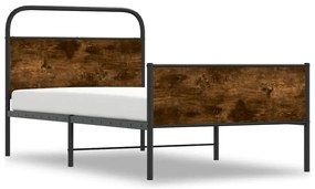 4100385 vidaXL Рамка за легло без матрак 90x200 см дъб сонома инженерно дърво