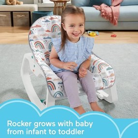 Шезлонг за бебета Fisher-Price GVG93, До 18 кг, Вибрации, Сгъваема стойка, Бял