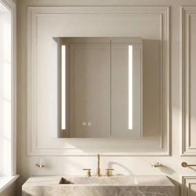 Шкаф с огледало и LED осветление M1015-60 60x65